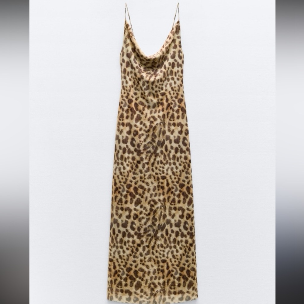 Zara Leopard Print Maxi Dress